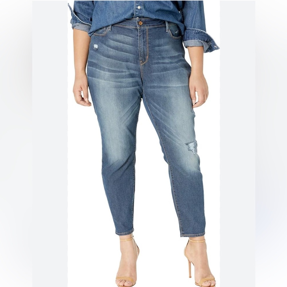 Levi's Women's Midnight Blue Ripped Skinny Jeans